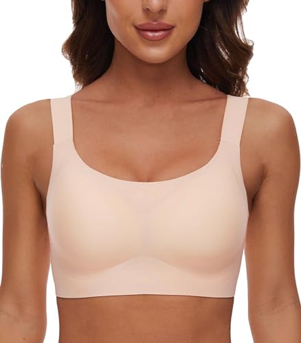 CheChury Reggiseno Senza Cuciture Reggiseni Senza Ferretto da Donna con Imbottitura Removibile Comfy Bralette Senza Fili Reggiseno Sportivi Senza Ferretto Yoga Reggiseno Push Up Comfort