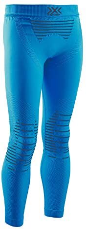 X-Bionic Invent 4.0, Strato Base Pantaloni Funzionali Unisex Bambini, Teal Blue/Anthracite, M (Taglia Produttore : 8/9)