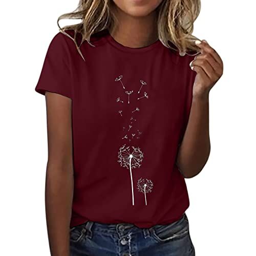 Zilosconcy Blusa Elegante Magliette T Shirt Estiva Base Tee Maglietta Manica Corta Donna T Shirt Donna Manica Corta Maglietta Donna Scollo a V Camicia Donna Estive Elegante T Shirt Casual