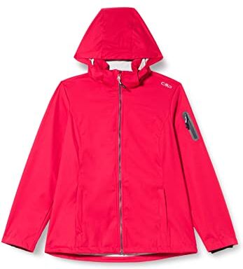 CMP Giacca in light softshell da donna con cappuccio removibile, Fragola-Ghiaccio, 40