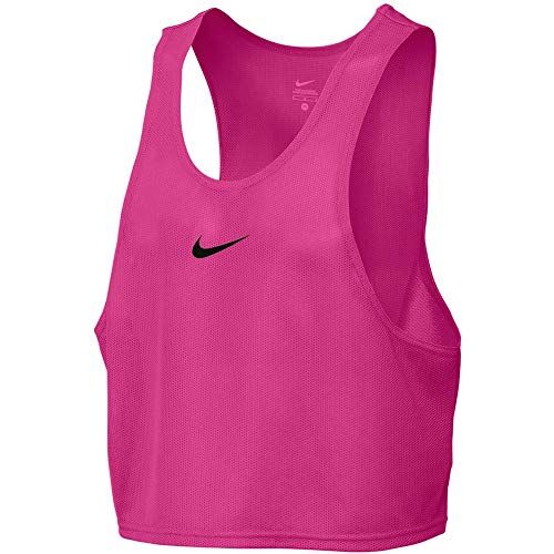 Nike Training Bib i Maglietta, Uomo, Uomo, Training Bib I, Rosa (Vivid Pink/Black) (Nero), XXS