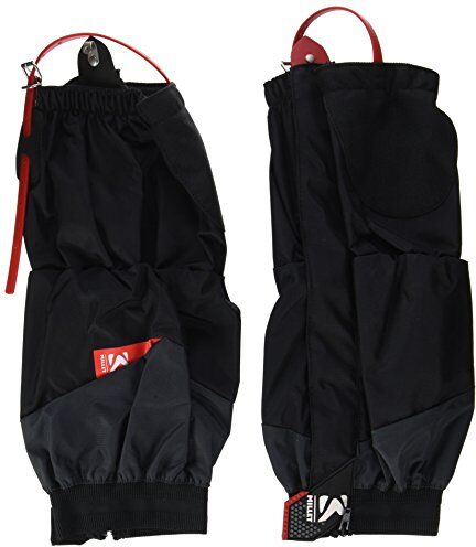 MILLET High Route Gaiters Ghette di protezione alte Modello Unisex Hiking, Trekking, Alpinismo Nero/Rosso