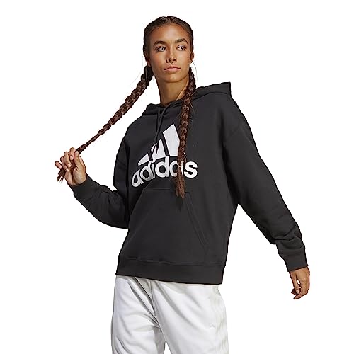 Adidas Felpa con Cappuccio da Donna Adult Essentials Big Logo Oversized French Terry