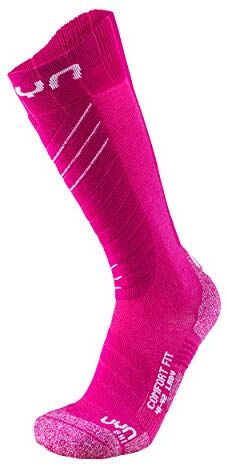 UYN Wintersports Calze Tecniche Da Sci, Adulto, Rosa (Pink/White), 37/38