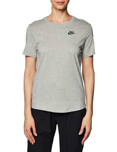 Nike T-Shirt da Donna Club Essentials Grigio Taglia S Codice