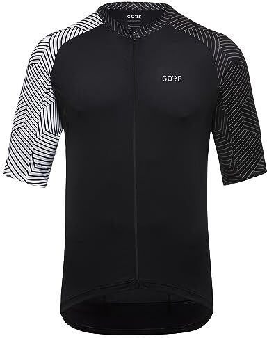 GORE WEAR C5 Jersey, Jerseys Uomo, Nero Bianco, M