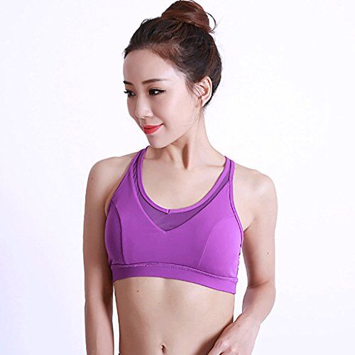 WENJUNneiyi WENJUN Reggiseno Professionale Ad Alta Intensità Shock Fitness Yoga Sports Underwear 3 Colori Tra Cui Scegliere (Colore : Purple, dimensioni : L.)