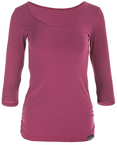 WINSHAPE Winston Hape Donna Fitness Yoga Pilates WS4 3/4 con Maniche a, Donna, , Berry Love, L