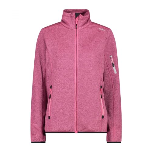 CMP Giacca In Knit-tech da Donna, Rosa (Pink Fluo Lighter), 46