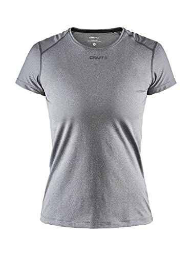 craft Training Wear Advanced Essence Short Sleeve Slim, Maglie Donna, Melange Grigio Scuro, XS