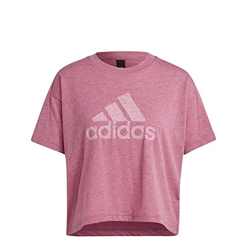 Adidas W WINRS Tee, T-Shirt Donna, Pnstme/Bianco, M