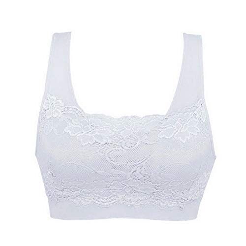 Litthing Reggiseno Sportivo Cinghie Cinghie Reggiseno Senza Bretelle Reggiseno Yoga Reggiseno Sportivo Impunture Supporto Allenamento Running Boxing (Bianco, S)