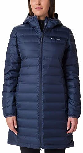 Columbia Lake 22 Down Long Hooded Jacket Piumino Con Cappuccio per Donna