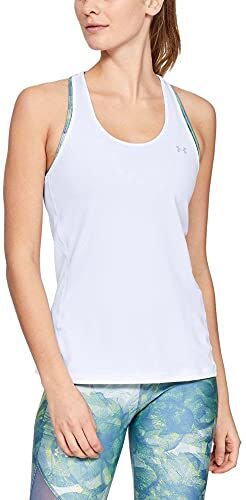 Under Armour Unisex Adulto HG Armour Racer Tank Canotta da Donna Not Applicable, Bianco, XXL