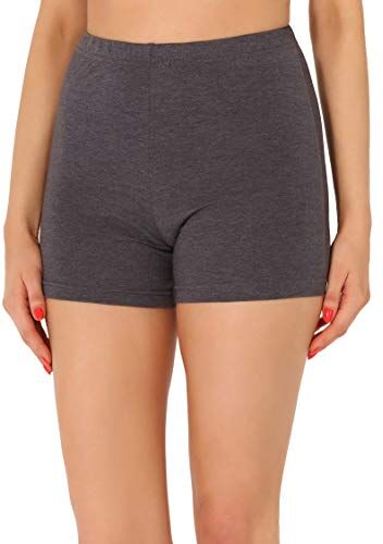 Merry Style Pantaloncini Palestra Donna in Viscosa Shorts Donna per il Fitness Allenamento Jogging Pantaloncini Sportivi Donna Yoga Hot Pants MS10-391 (Melange Scuro, S)