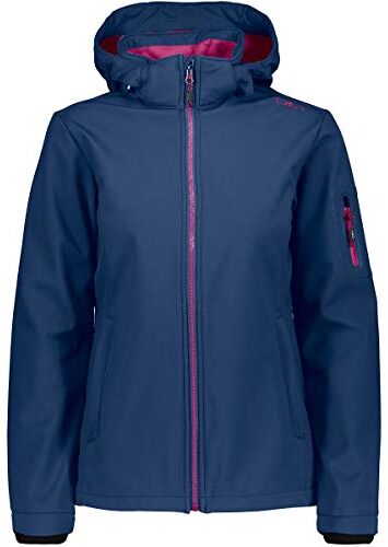 CMP Giacca In Softshell Da Donna Con Cappuccio Removibile, Marine, XXS