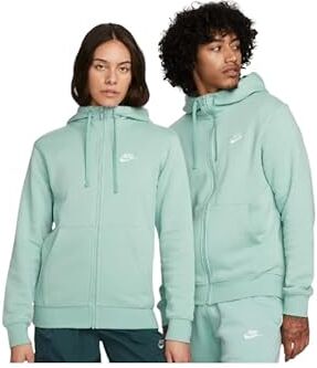 Nike -309 M NSW Club Hoodie FZ BB Maglia Lunga Uomo Mineral/Mineral/White Taglia XS