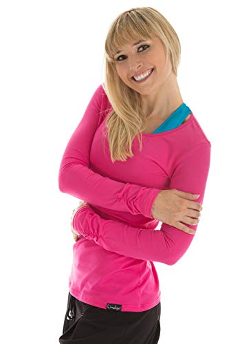 WINSHAPE , Maglietta Maniche Lunghe Donna, Rosa (Pink), S