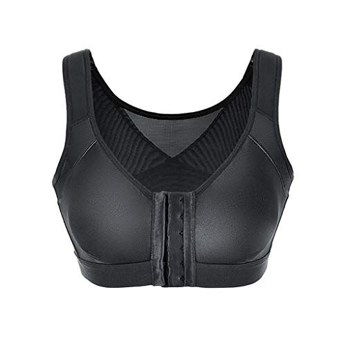 KEERADS Per Gatto Incontinente BRA Corrector High Women Lift braccio Yoga Postura confortevole Sport Up Mestruale Bio Cotone (Black-2, XXL)