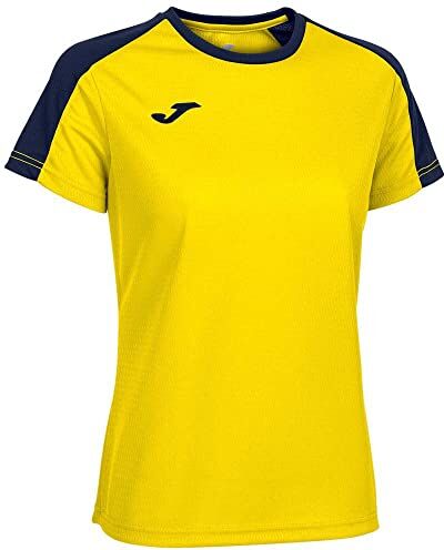 Joma Maglietta a Maniche Corte Eco Championship-Donna, Giallo Marino, M