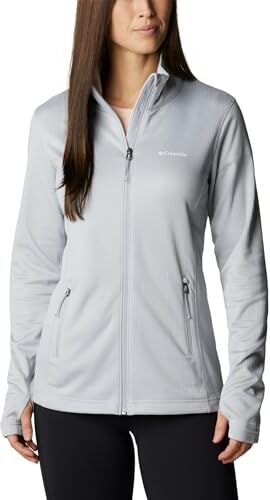 Columbia W Park View Grid Fleece Full Zip Giacca In Pile Con Cerniera Intera per Donna