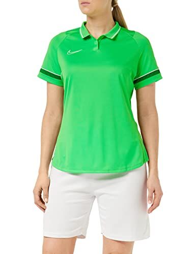 Nike Dri-Fit Academy, Polo Donna, Lt Green Spark/Bianco/Pino Verde/Bianco, XS