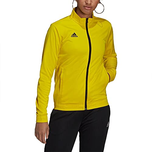 Adidas Entrada 22 Track Top Giacca, Team Yellow/Black, XS Donna