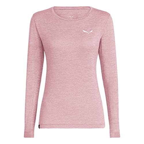 Salewa Puez Melange Dry’ Long Sleeve Tee Women, Zephyr Melange, XS