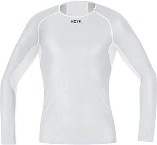 GORE WEAR GOREWEAR M GORE WINDSTOPPER Base Layer Maglia a manica lunga, Grigio Chiaro/Bianco, XL