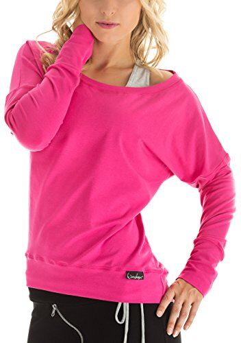 WINSHAPE Winston Hape – Maglia a Maniche Lunghe per Il Tempo Libero, per Sport, Danza e Fitness, Donna, Longsleeve Freizeit Sport Dance Fitness, Pink, M