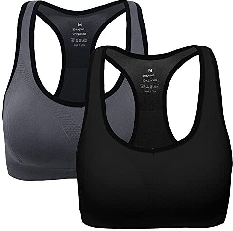 ANGOOL Impact Bra Reggiseno Sportivo New Reggiseni Sportivi Bandeau Comfort Comfy