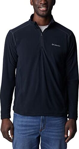 Columbia Klamath Range II Half Zip Pullover in Pile, Nero(Black), XL