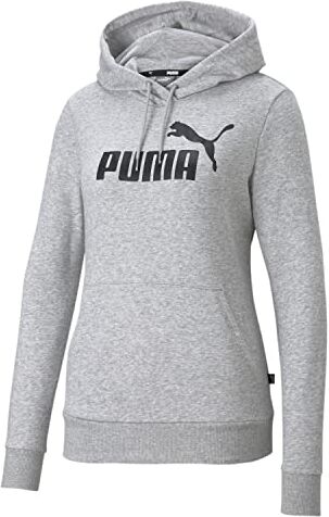 Puma ESS Logo Hoodie TR, Light Gray Heather, XL