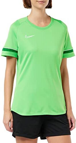 Nike Academy 21 Training, Maglietta a Maniche Corte, Donna, Verde (Lt Green Spark/White/Pine Green), S