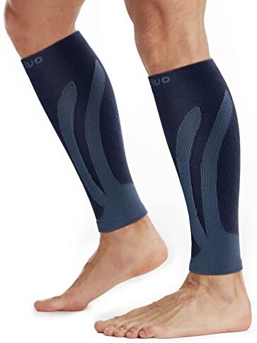 CAMBIVO 2 Paia Polpaccera Compressione Uomo Donna, Calze Compressione, Fascia Polpaccio Compressione, Gambali Compressione per Polpacci per Corsa, Fitness, Sport, Calcio