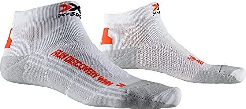 X-Socks Run Discovery Women Socks Socks, Donna, Arctic White/Dolomite Grey, 37-38