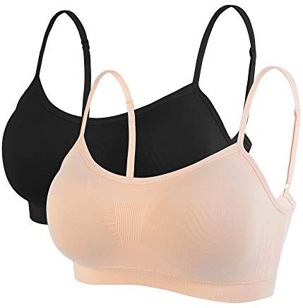 Litthing Reggiseno Sportivo da Donna Reggiseno Comodo Senza Cuciture Top Imbottito da Donna Spalline Regolabili Reggiseno Canotta Sport Senza Fili Top Corto per Yoga Fitness Esercizio