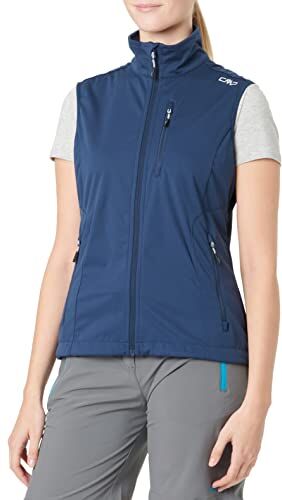 CMP Gilet in Light Softshell da Donna, Blue-Ghiaccio, 50