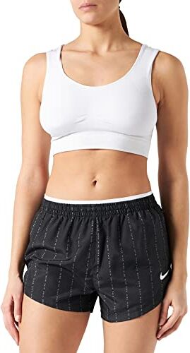 Nike W NK DF ICNCLSH Tempo LX Short Pantaloncini, Black/White, L Donna