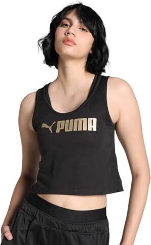 Puma Fit Skimmer Tank, Carro Donna, Nero Oro, XL