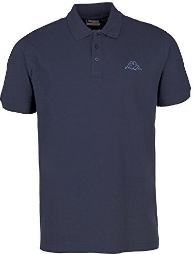 Kappa Peleot, Maglietta a Maniche Corte Polo, Blu (Marine), S