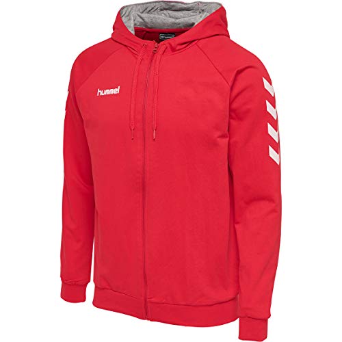 Hummel HMLGO COTTON ZIP HOODIE Color: TRUE RED_Talla: 2XL