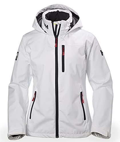 Helly Hansen Donna Crew Hooded Jacket, Bianco, L