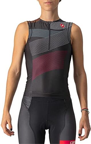 CASTELLI 8622095-010 Free 2 W Tri Singlet Donna Maglia Lunga Black XS