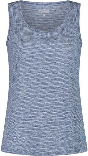 CMP Canotta in Jersey Melange da Donna, Dusty Blue, 46