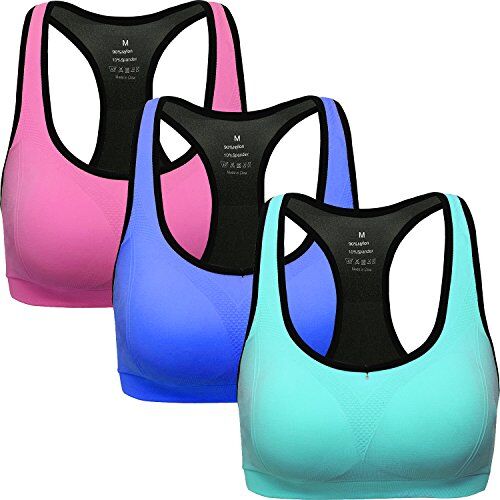 ANGOOL Impact Bra Reggiseno Sportivo New Reggiseni Sportivi Bandeau Comfort Comfy