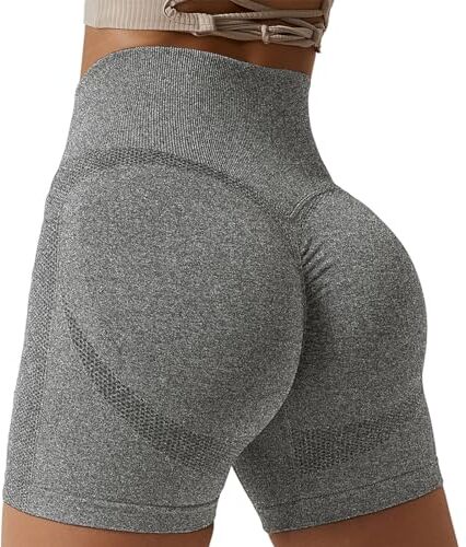 Zhiaek Pantaloncini Palestra Donna Push Up Booty Shorts Donna Sportivi Vita Alta Leggins Corti Donna Collant Estivi Yoga Fitness Allenamento Jogging