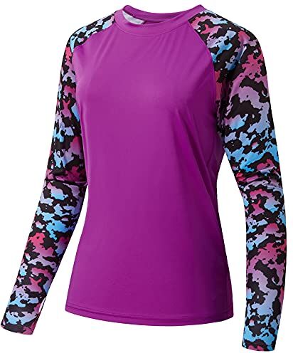 Bassdash Donna UPF 50+ UV Sun Protection T-Shirt a Manica Lunga per la Pesca e l'escursionismo