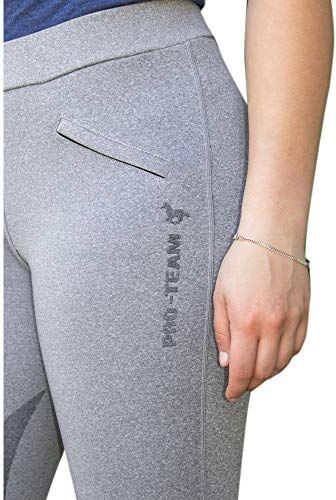 HKM Leggings da equitazione – Speed – Ginocchiera in silicone 9200 grigio chiaro 36/38