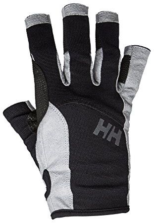 Helly Hansen Unisex Guanti Vela A Mezze Dita, XS, Nero